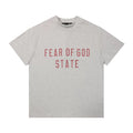 FEAR OF GOD ESSENTIALS American High‑Street Letter Print Loose Short Sleeve T‑Shirt