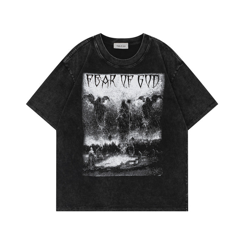 FEAR OF GOD ESSENTIALS Angel Scene Vintage Wash Graphic T‑Shirt