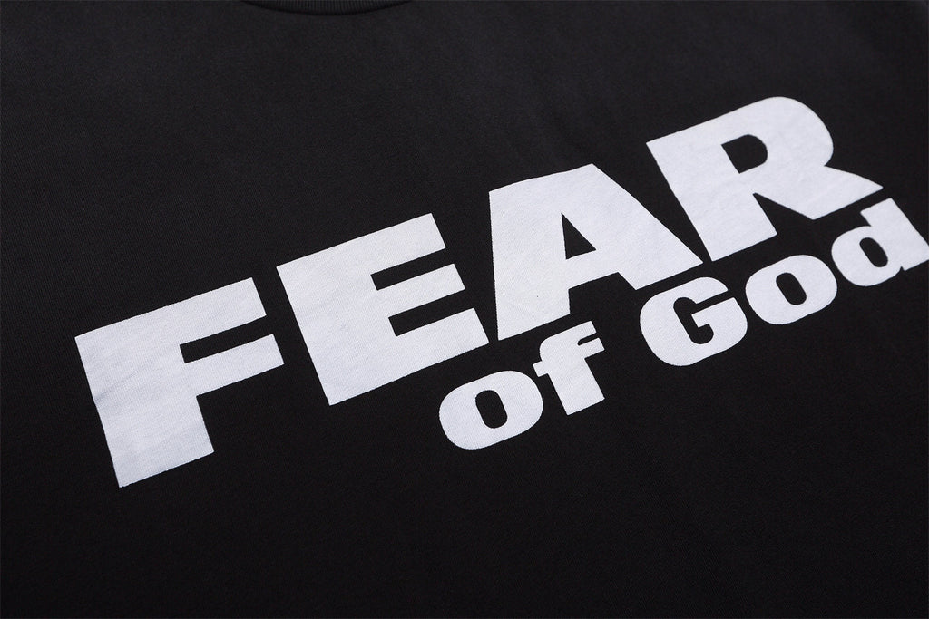 FEAR OF GOD FOG Main Line Letter Print Loose Men’s Short Sleeve Tee