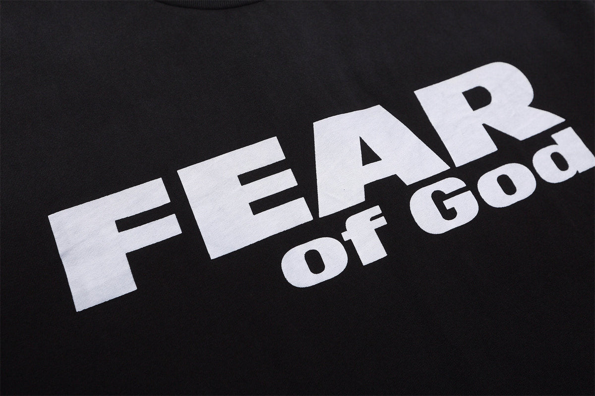 FEAR OF GOD FOG Main Line Letter Print Loose Men’s Short Sleeve Tee